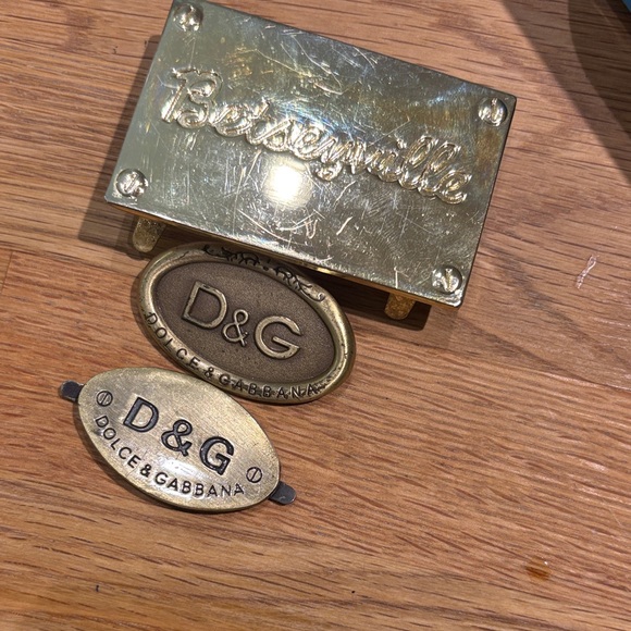 Dolce & Gabbana Accessories - Dolce & Gabbana Gold and Bronze Designer Plaques